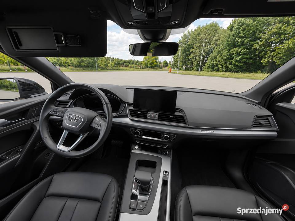 Audi Q5 40 TDI Quattro Advanced Salon ASO Czarny diesel mazowieckie Warszawa