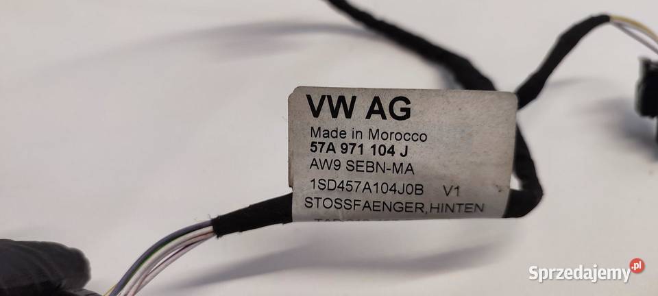 SKODA KAROQ WIĄZKA ZDERZAKA PDC TYŁ 57A971104J Materiały instalacyjne