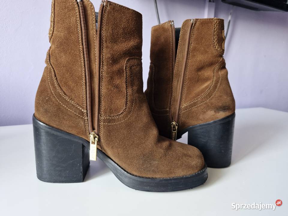 Buty kobiet jesienne brązowe Moda i Styl Szczecin