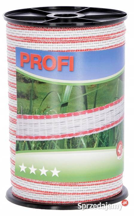 Taśma do pastucha 200m x 20mm elektryczna Rzędziany