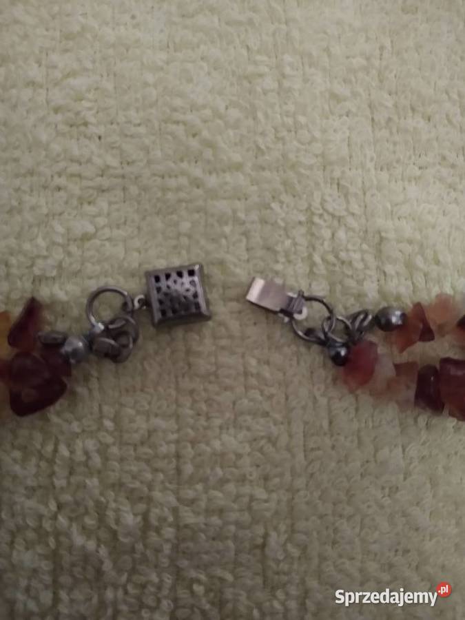 Naszyjnik bursztynowy podwóny Bolków sprzedam