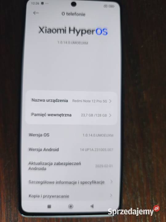 Telefon Redmi Note 12 PRO 5G Czerwionka-Leszczyny