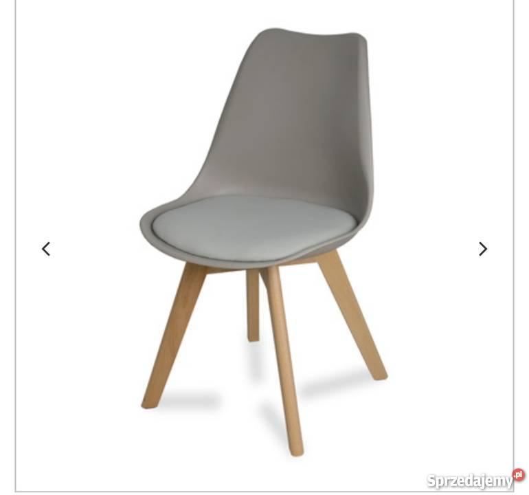 Szare krzesło z poduszką