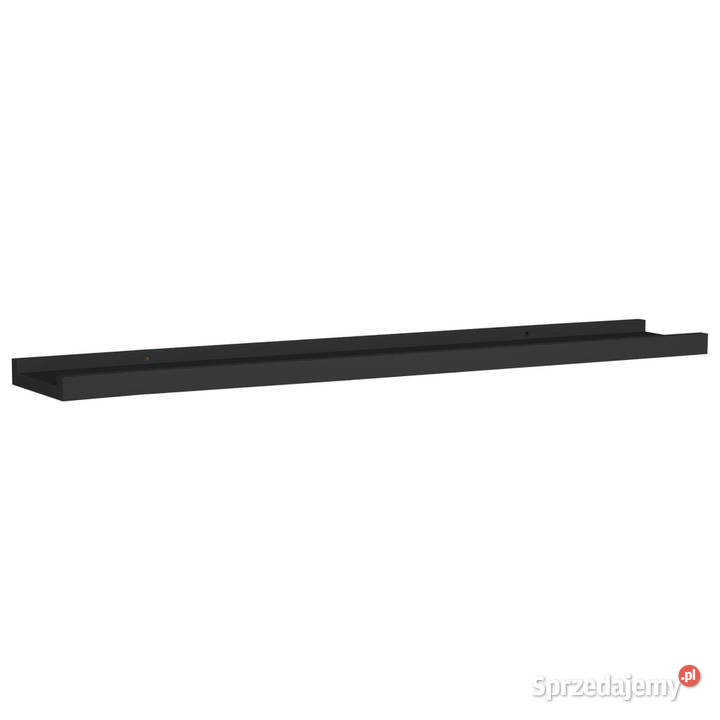 Półki ścienne na zdjęcia 2 czarne 80x9x3 MDF Warszawa sprzedam