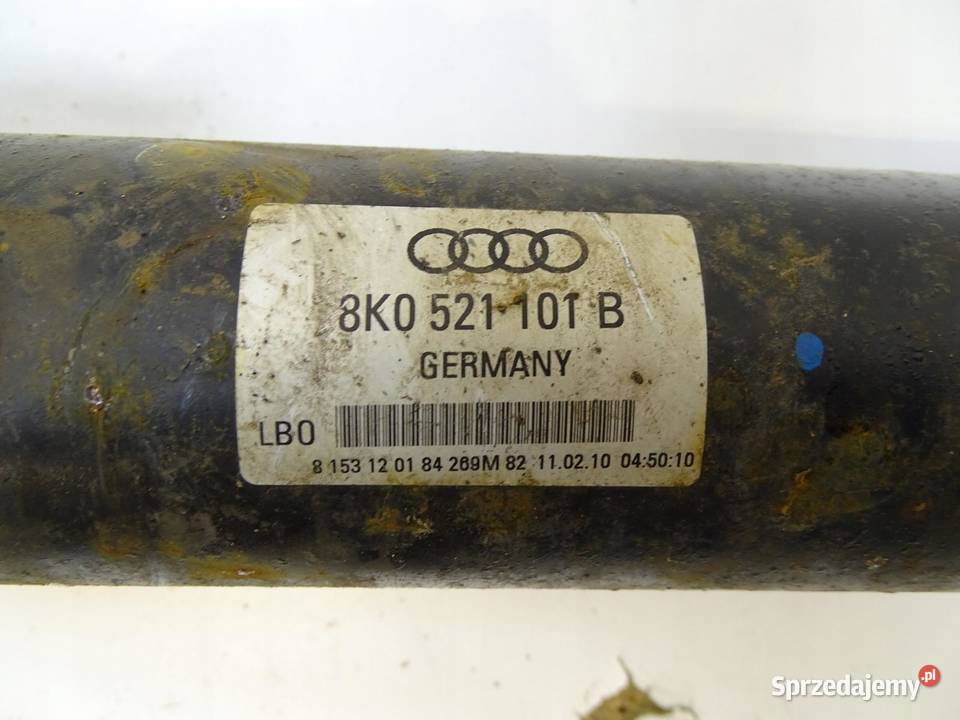 WAŁ NAPĘDOWY 8K0521101B 27 30 TDI AUDI A4 B8 A5 osobowe Wały napędowe sprzedam