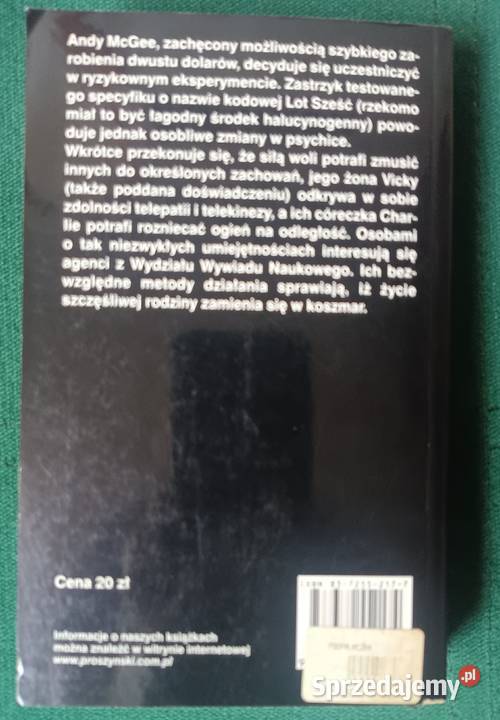 Podpalaczka Stephen King Prószyński małopolskie Zbylitowska Góra