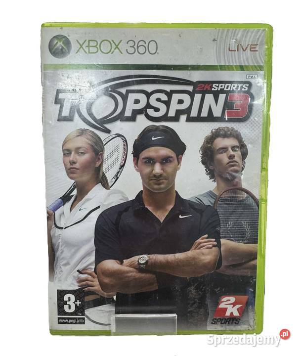 Gra TOP SPIN 3 Xbox 360 Gry na konsole warmińsko-mazurskie Elbląg