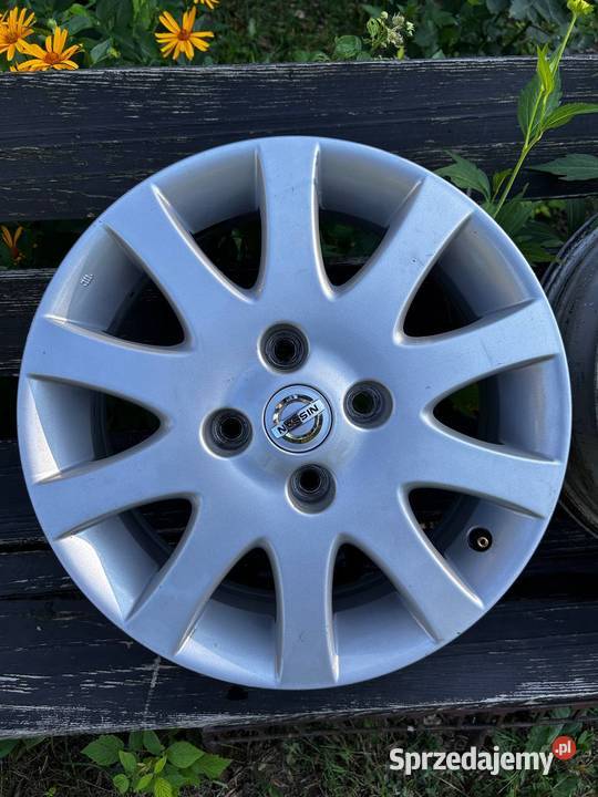 Alufelgi Nissan 16 4x1143 oryginalne aluminiowe Pilawa sprzedam