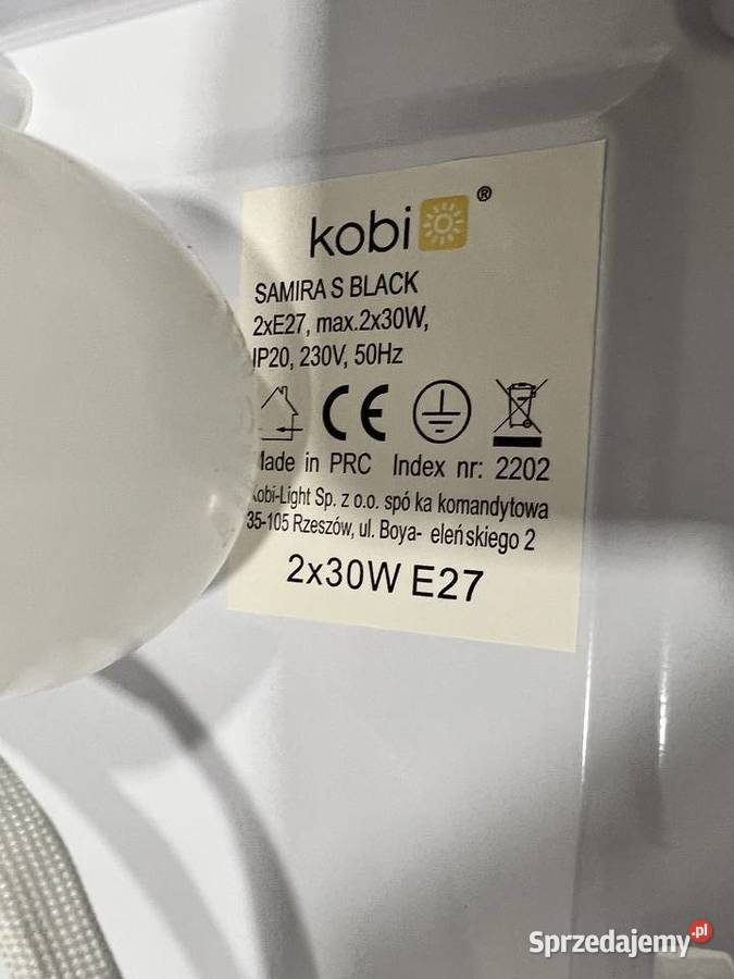 lampa plafon sufitowy mleczny 30x30 biały Stalowa Wola