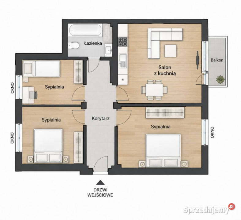 Mieszkanie 484m2 4pok Białystok