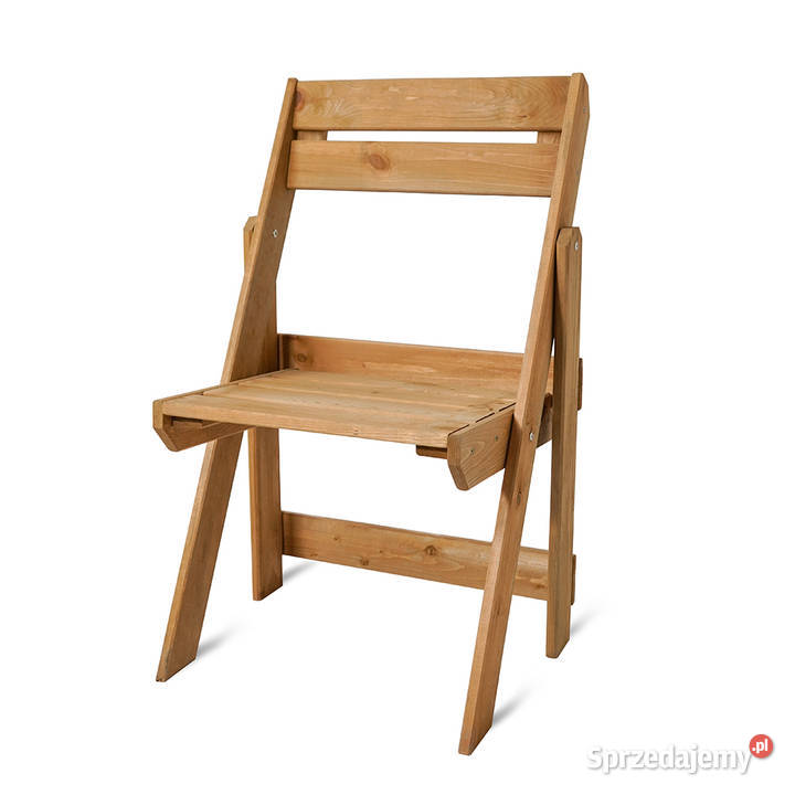 Krzesło Ogrodowe Składane Drewniane Nowoczesne Elbląg