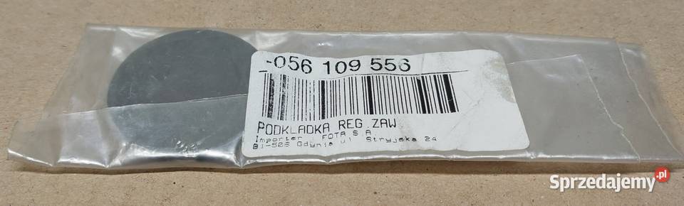 PLYTKA REGULACYJNA ZAWORÓW 305 ŚRED31 VW AUDI Silniki i osprzęt Mielęcin