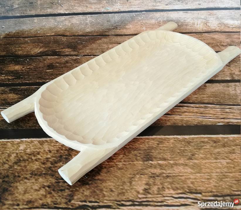 DREWNIANE KORYTKO taca niecka dzieża 90 x35 Wyposażenie wnętrz małopolskie Śleszowice