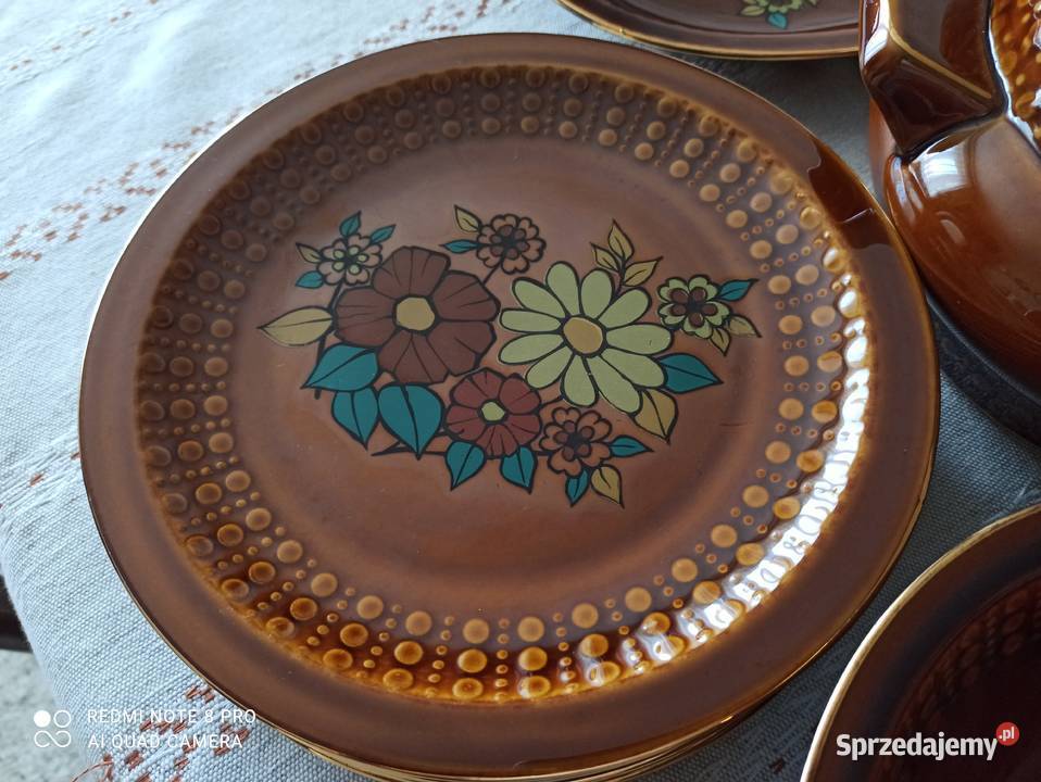 Serwis obiadowy porcelit Tułowice PRL fason Białystok