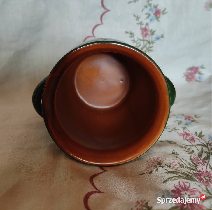 Vintage piękna malowana ceramika unikat