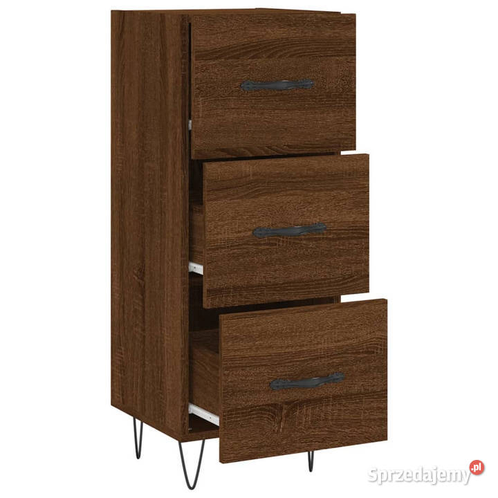 Szafka brązowy dąb 345x34x90 materiał mazowieckie