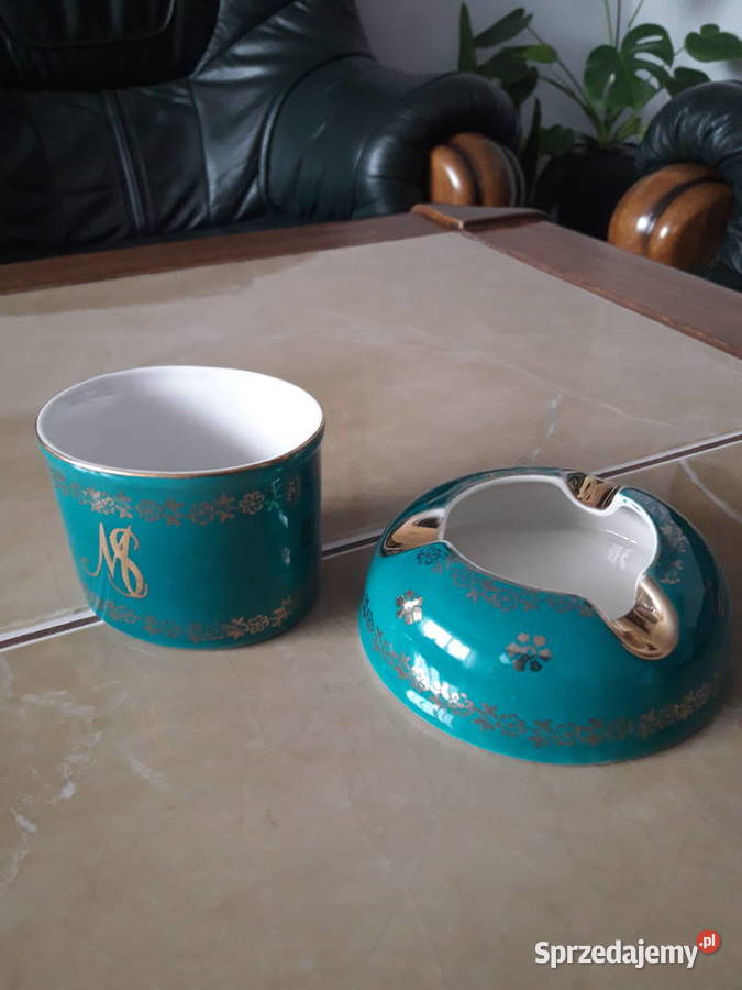 Ćmielów brydżowy komplet palacza Janów Lubelski