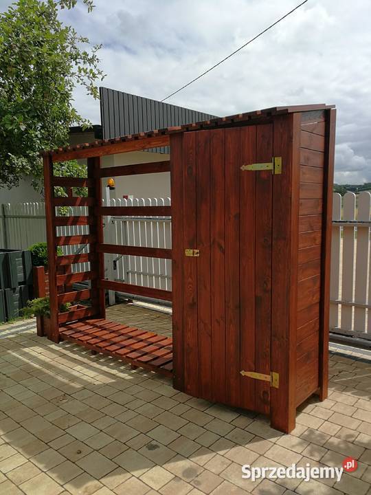 drewutnia drewniana Medium stojak na drewno Łódź sprzedam