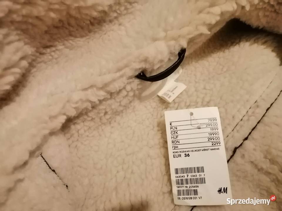 HM ocieplana kurtka biker kożuszek kożuch H&M Leszno