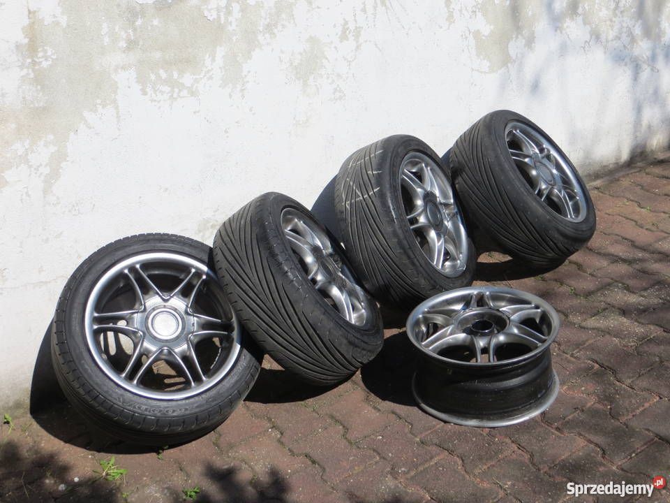 Komplet 4 kół pięciu felg 15 4x98 FIAT z 4 aluminiowe Radzionków