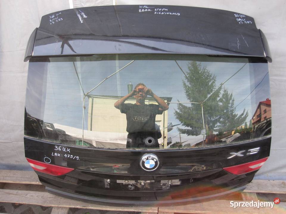 BMW X3 E83 04r klapa tył Klapy bagażnika