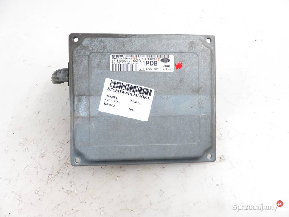 STEROWNIK MAZDA 2 I 125 3S6112A650CB S118107004D