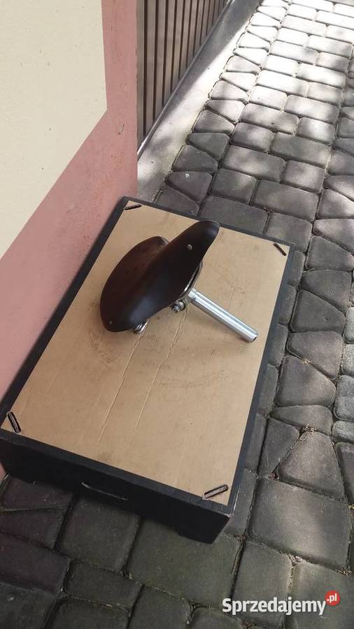 SIODEŁKO ZABYTKOWE DO ROWERU ZE SKÓRYSKÓRA