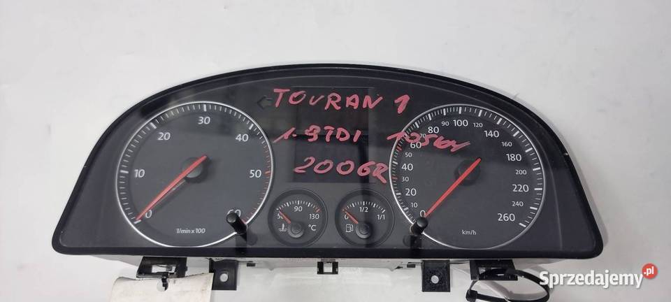 LICZNIK ZEGAR VOLKSWAGEN TOURAN 1T0920862A Lipno