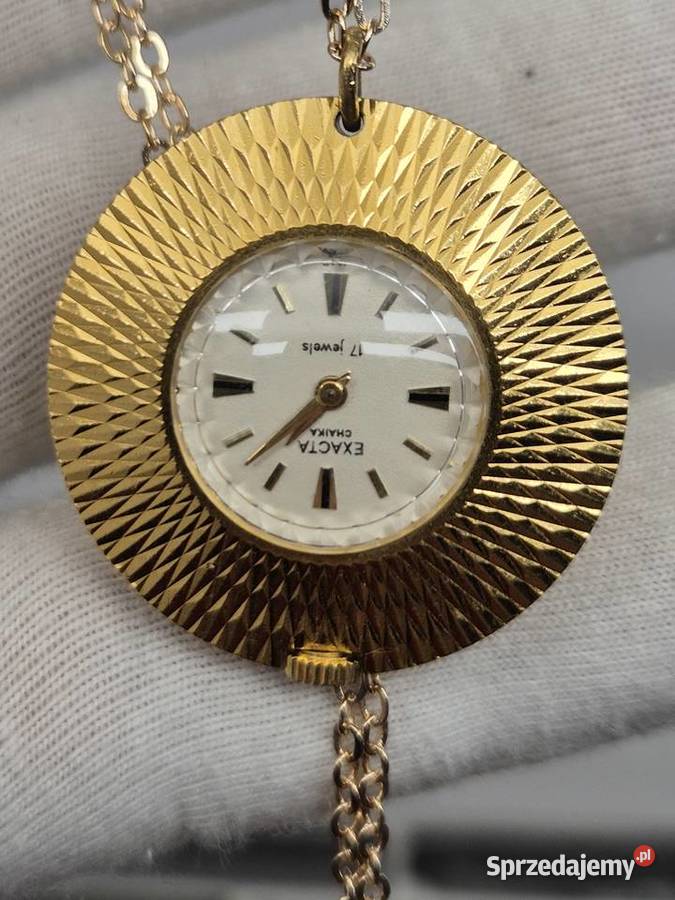 Zegarek wisiorek ChaikaExacta ZSRR Au 5 Chorzów