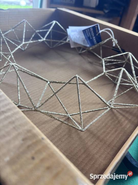 Wianek Dekoracyjny złoty brokat 40 Tchibo ozdoba Żagań sprzedam