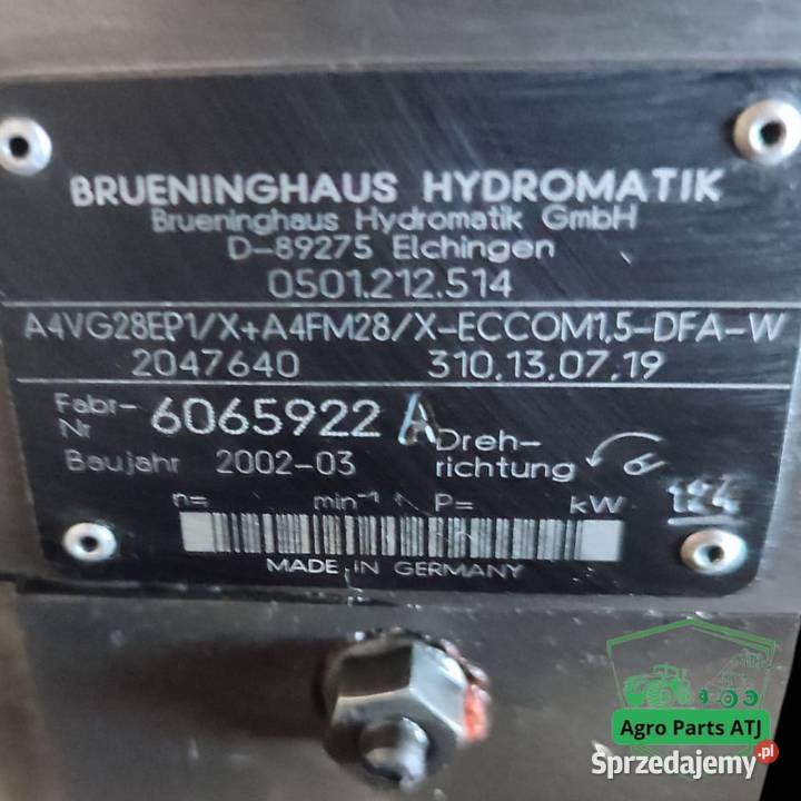 Hydrostat Pompa A4VG28EP1 X A4FM28 X ECCOM1 5 podlaskie Ciechanowiec sprzedam