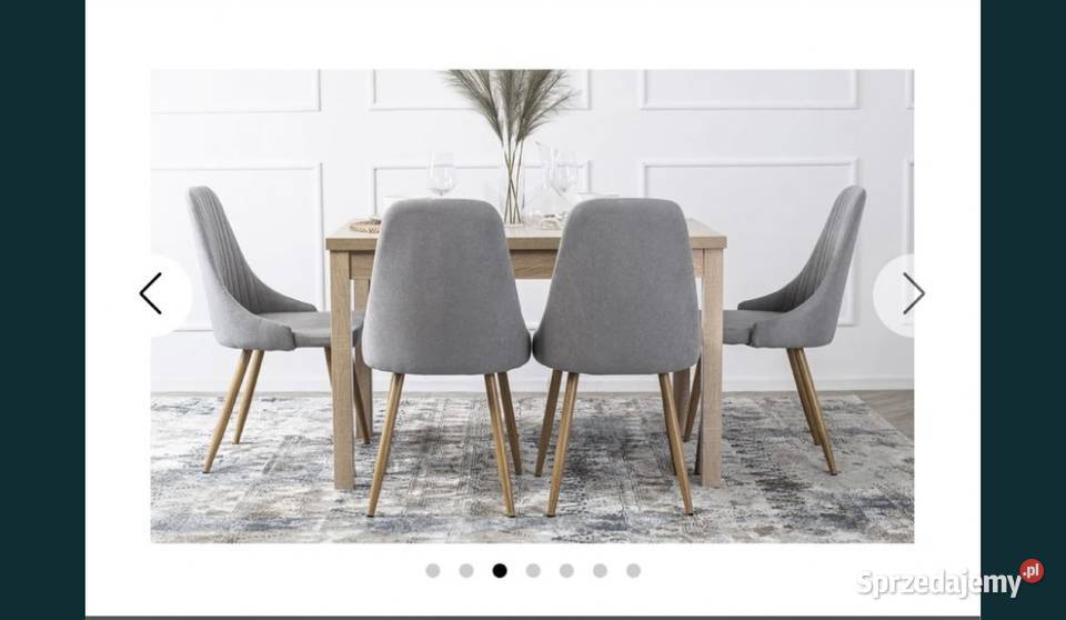 Krzesła do salonu jadalni jasny popiel Rydułtowy