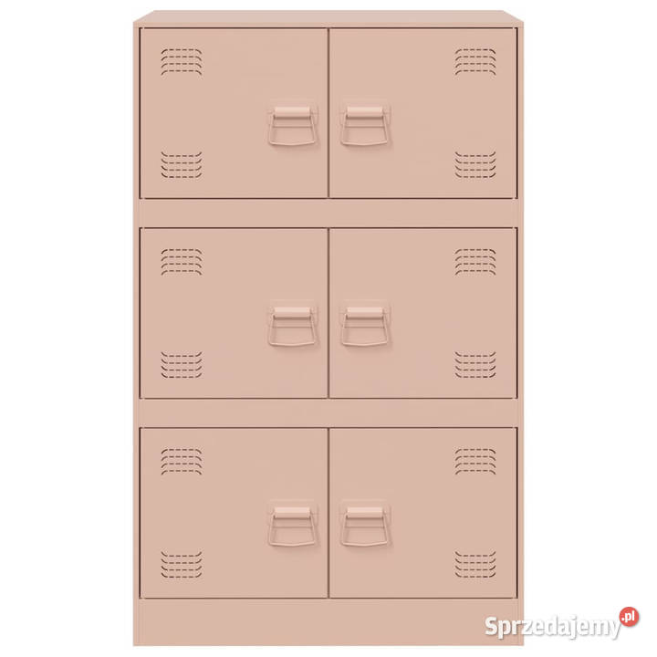 Szafka boczna różowa 67x39x107 stal WM841656 mazowieckie Warszawa