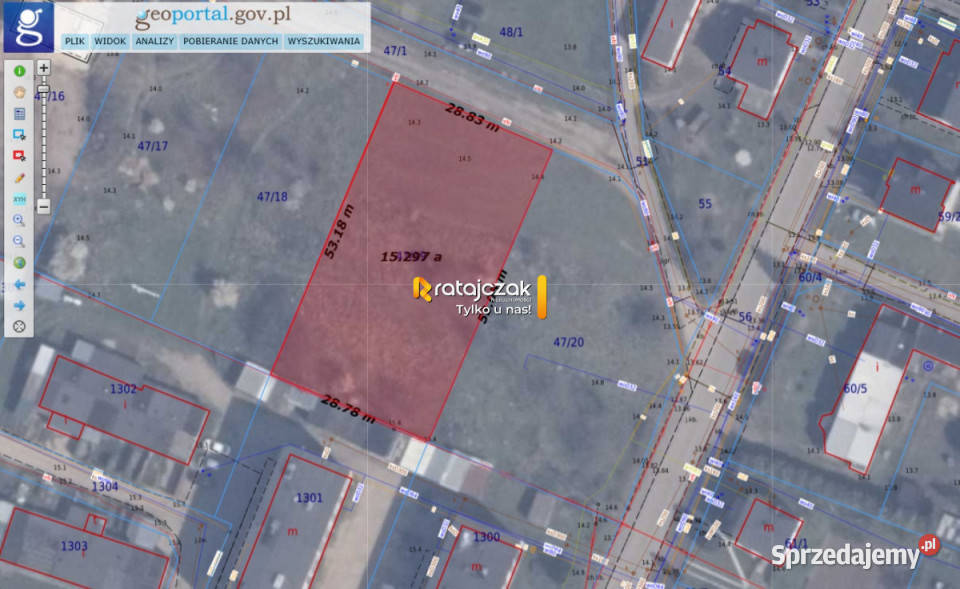 Działka Wierzchucino Kapitańska 1531m2 pomorskie sprzedam