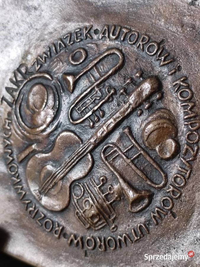 Plakieta z brązu UNIKAT VII KRAJOWY FESTIWAL Janów Lubelski