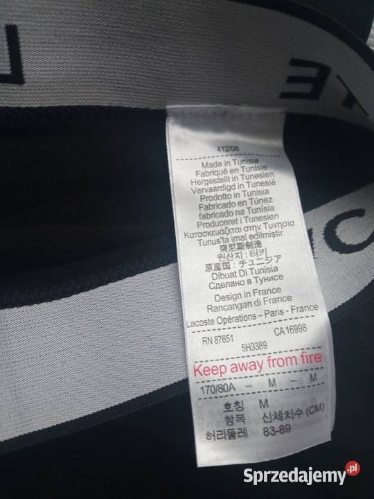 Bokserki męskie Lacoste czarne 6 patrz fotki i