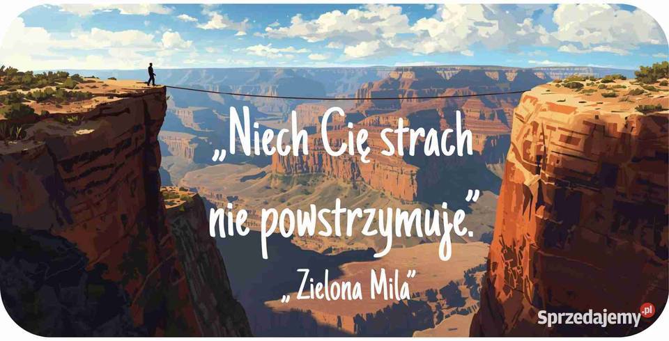 Kubek z cytatem film Zielona Mila Niech Cię Warszawa