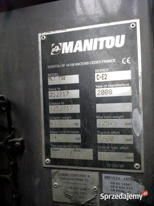 Ładowarka teleskopowa Manitou Manitou śląskie Racibórz