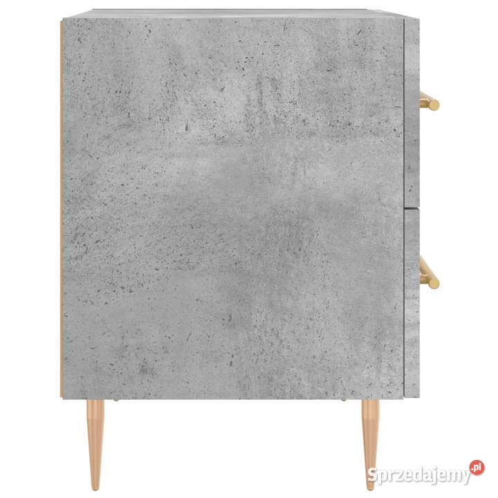 Szafki nocne 2 szarość betonu 40x35x475 WM827285
