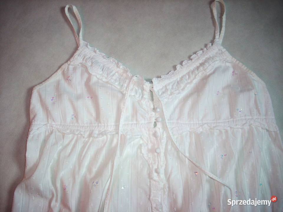 River Island Biała Bluzka TOP Bawełna 42 44 Nowy Sącz