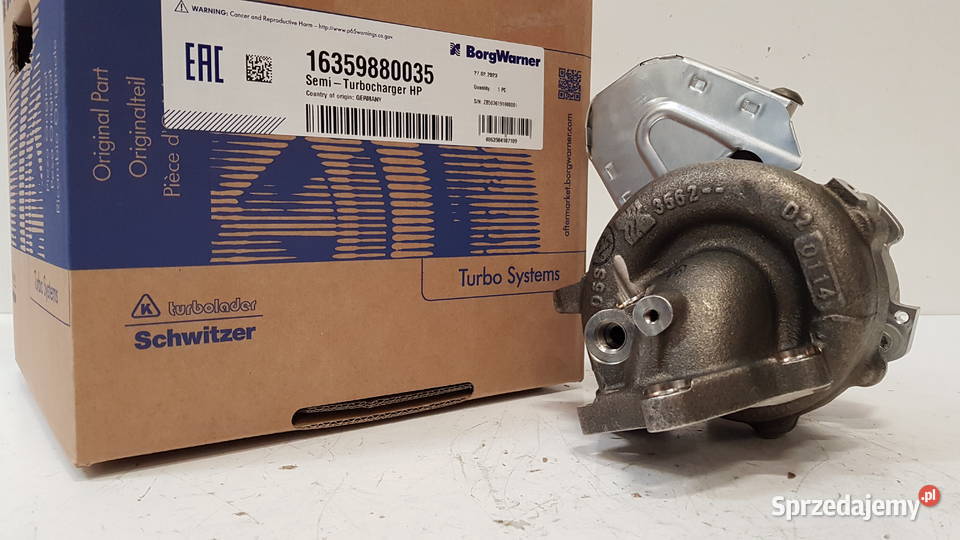 Turbosprężarka firmy BorgWarner KKK 16359880035 ciężarowe Turbosprężarki Siedlce