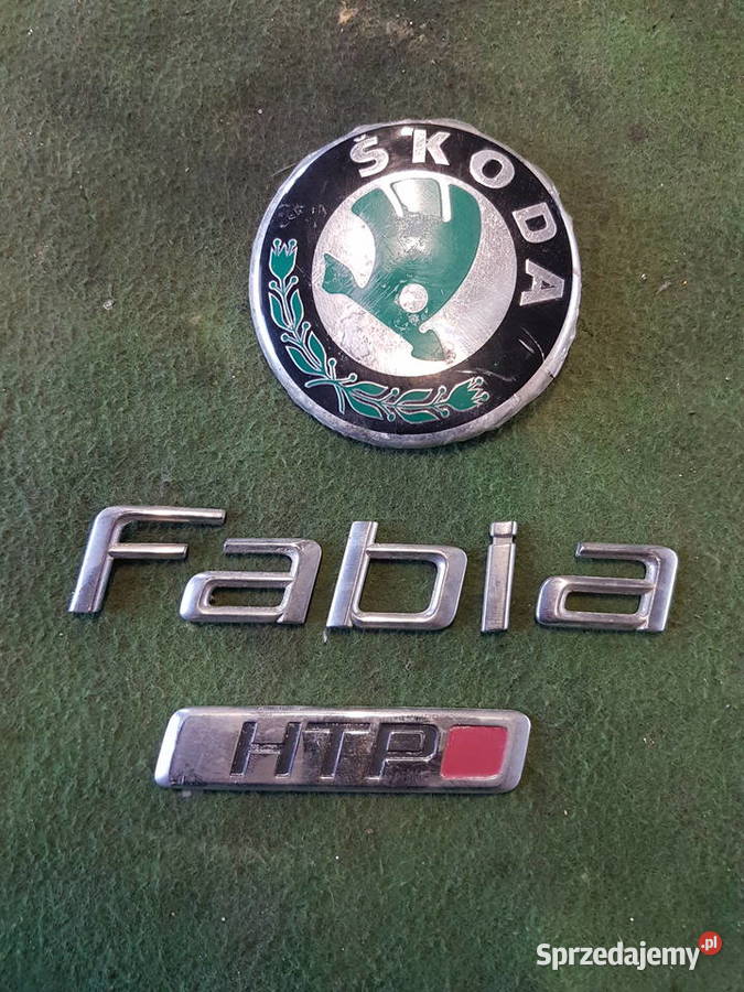 SKODA FABIA EMBLEMAT NAPIS LITERY HTP Turek