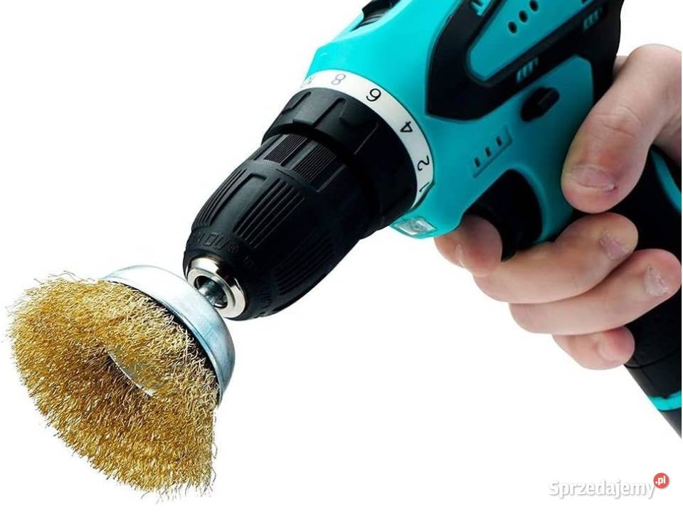 Szczotki druciane z mosiądzu na wkrętarkę zestaw Biała Podlaska