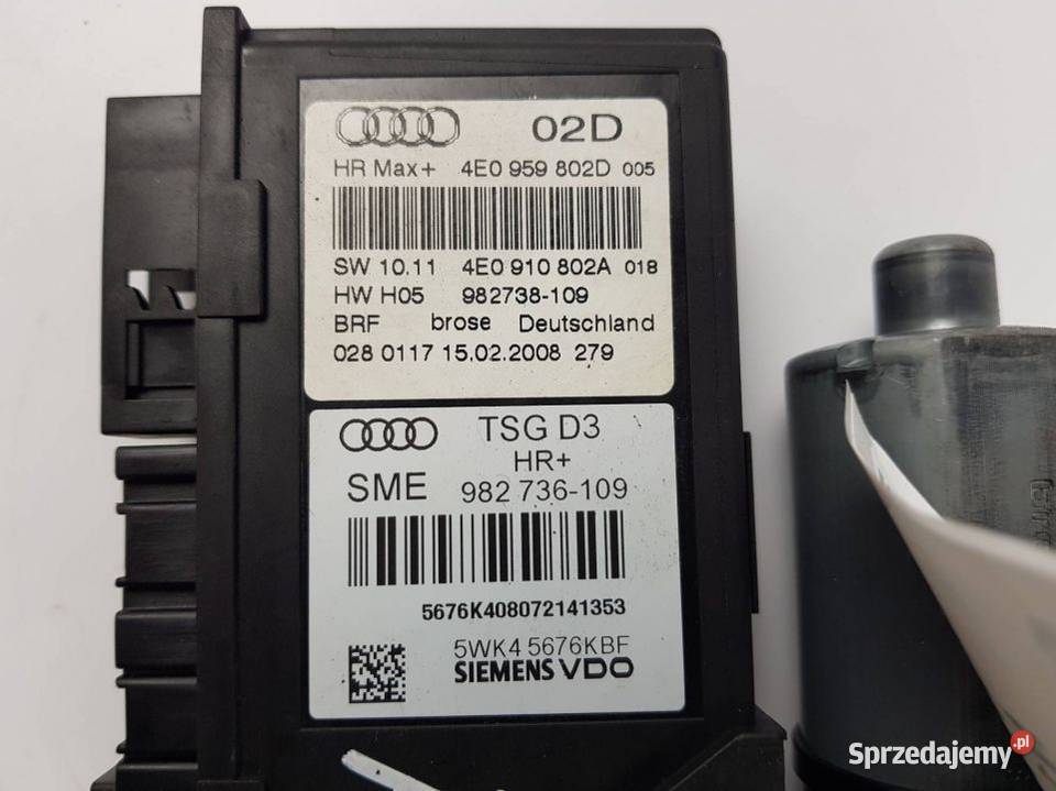 SILNICZEK SZYBY PT 4E0959802D AUDI A8 D3 Lipno