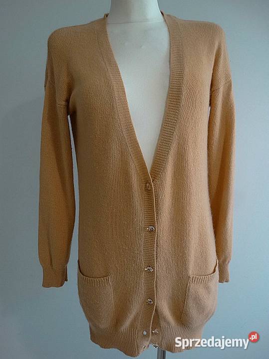 Sweter Kardigan z Angorą Długi Rozpinany New Look sprzedam