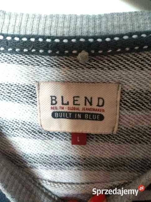 bluza męska Blend L Answear paski granatowoszare