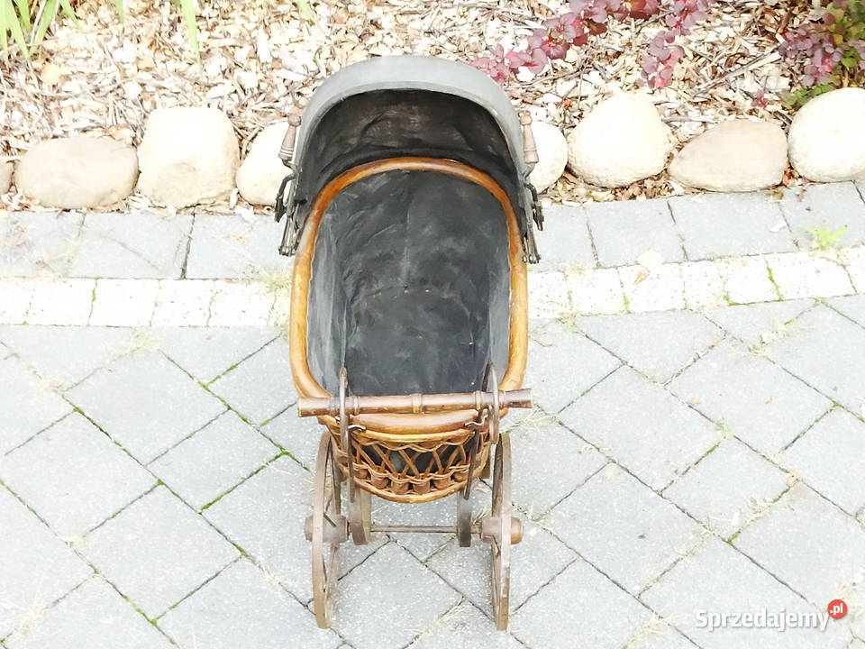 Ozdobny dekoracyjny wózek dziecięcy retro 60x50 Pozostałe Biłgoraj