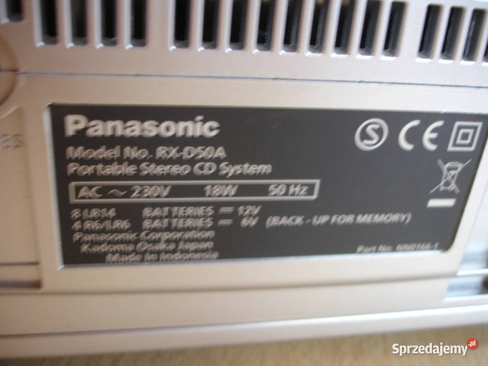Radiomagnetofon PANASONIC RXD50 Zielona Góra