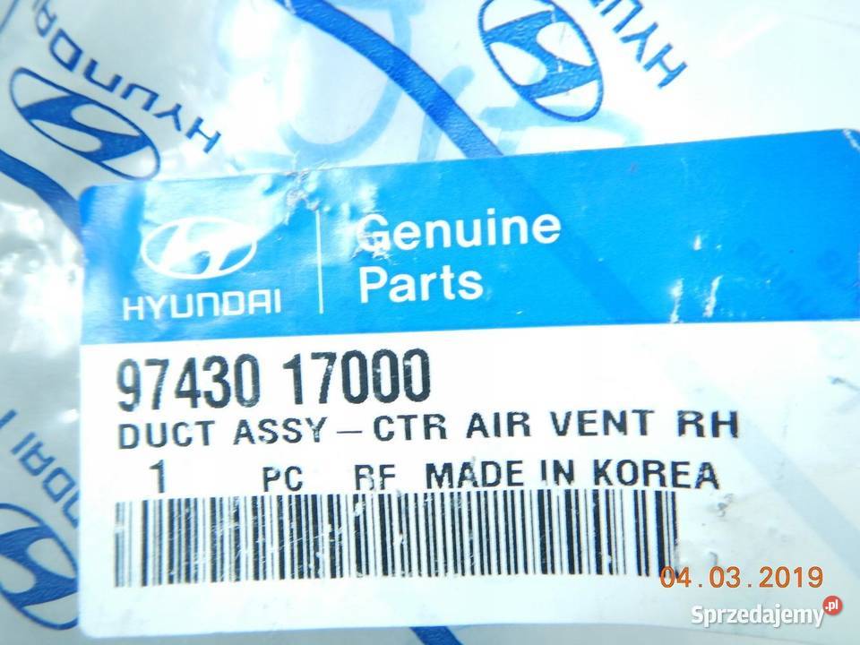 KRATKA NAWIEWU PRAWA HYUNDAI MATRIX 0110 sprzedam