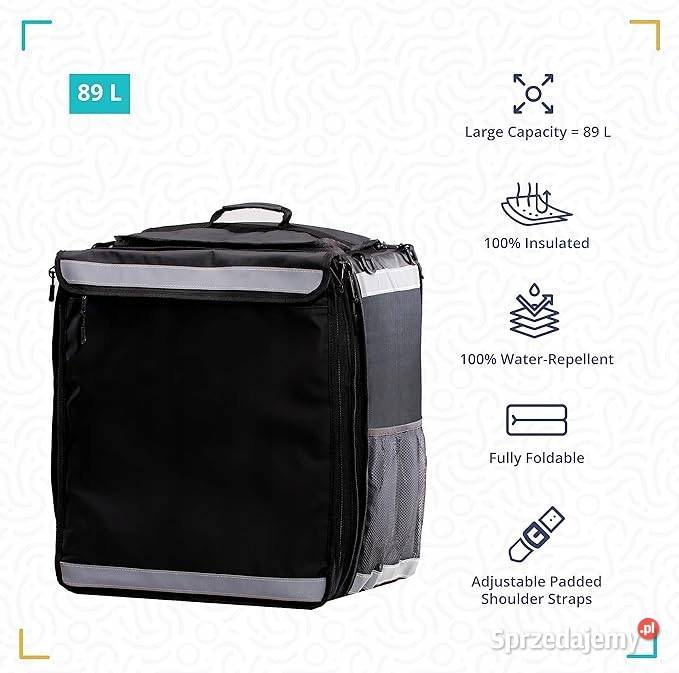 Izolowana torba na jedzenie 89L teleskopowa Pozostałe Myszyniec